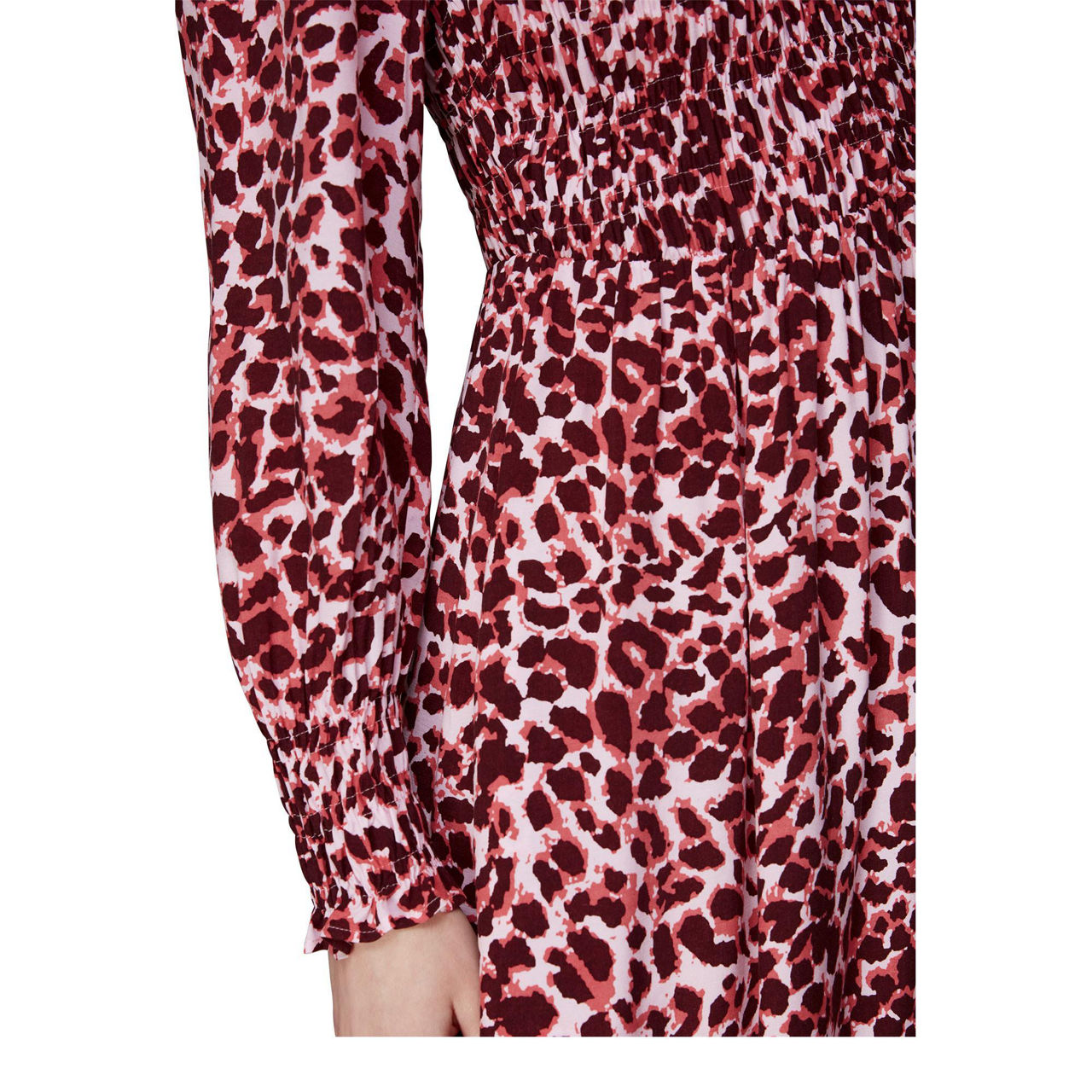 WHISTLES Abstract Cheetah Print Dress