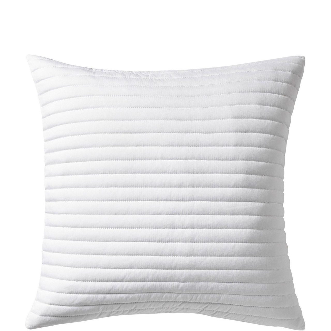Quilted Lines Cushion White