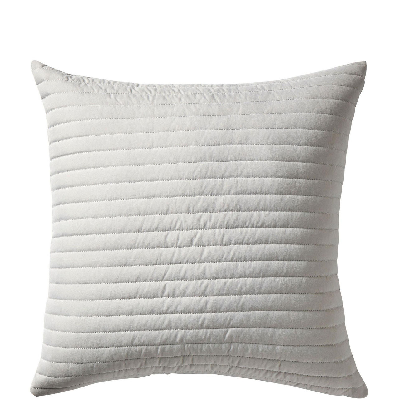 Quilted Lines Cushion Silver