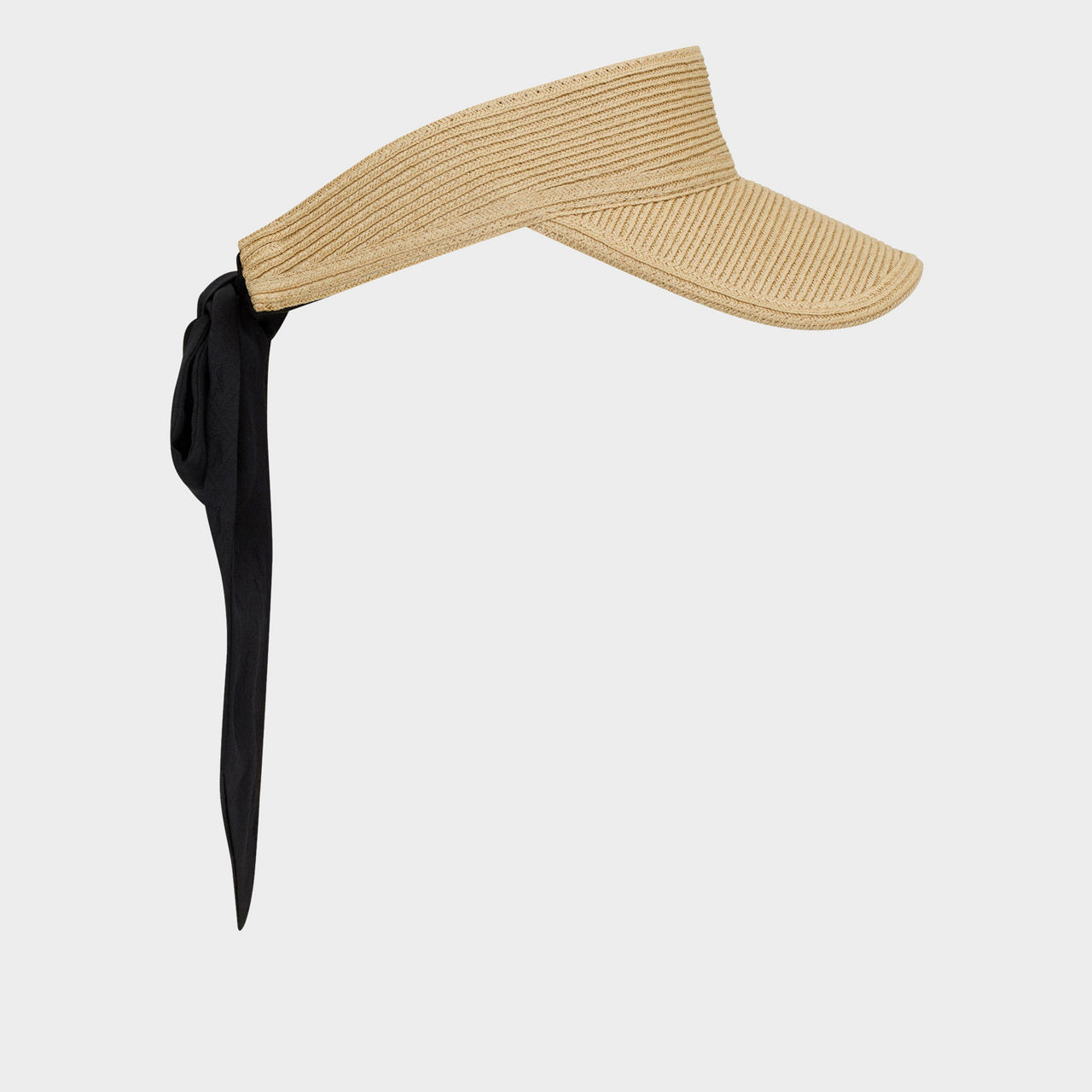 Straw Silk Scarf Visor
