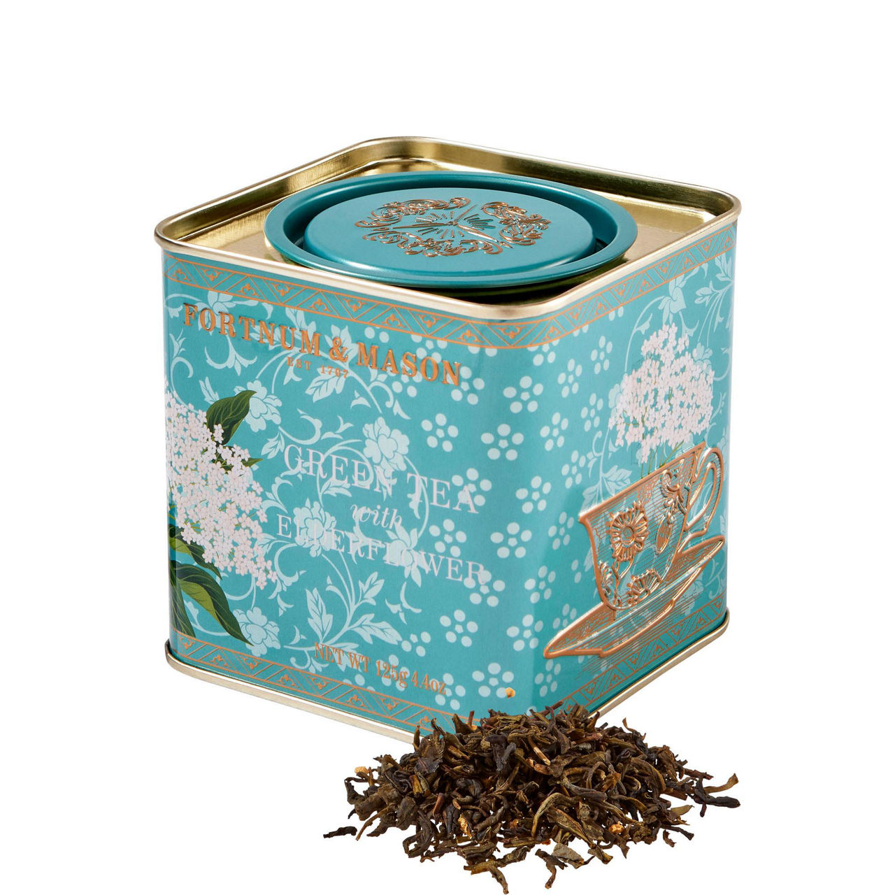Green Tea With Elderflower Loose Leaf Tin 125g