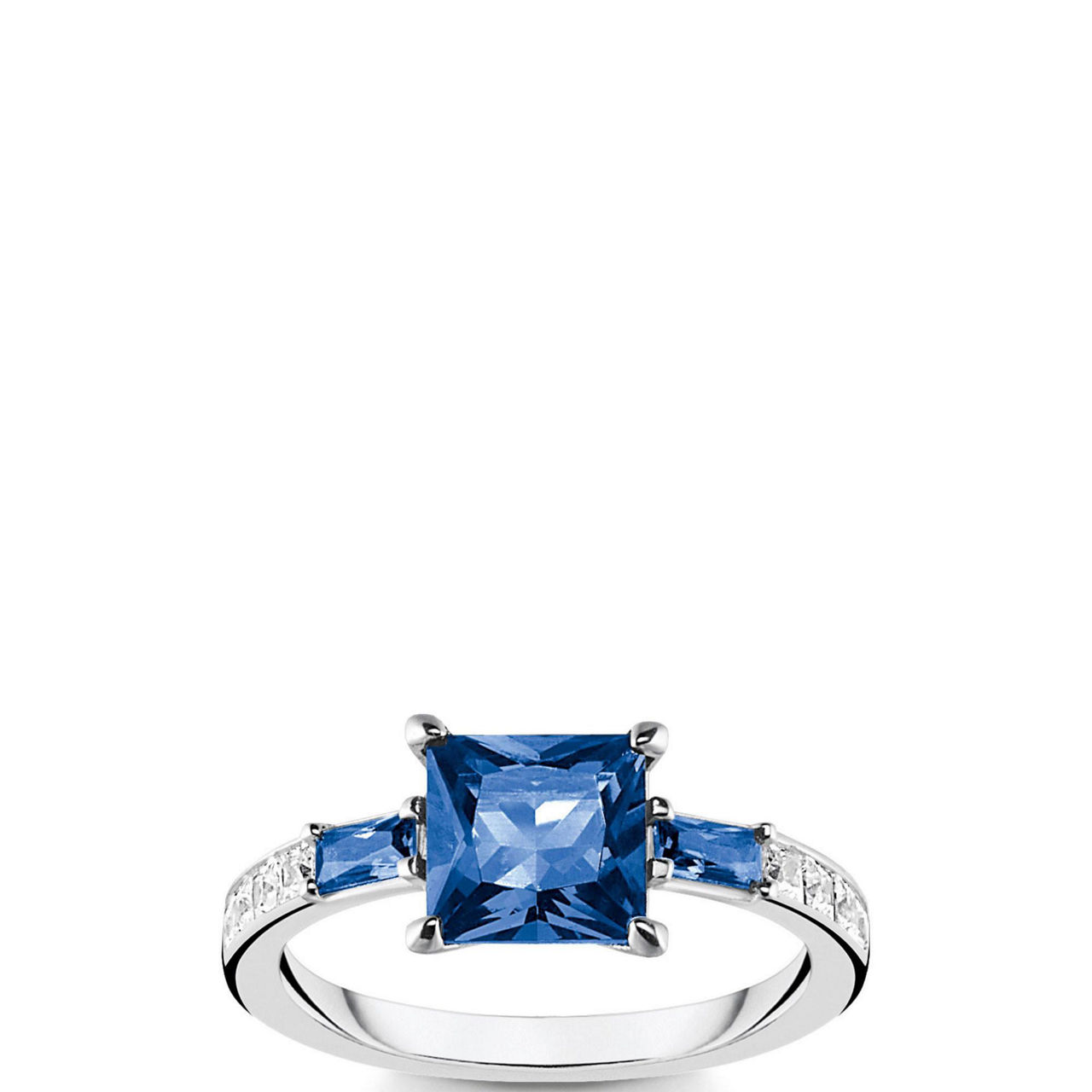 Blue & White Stones Ring