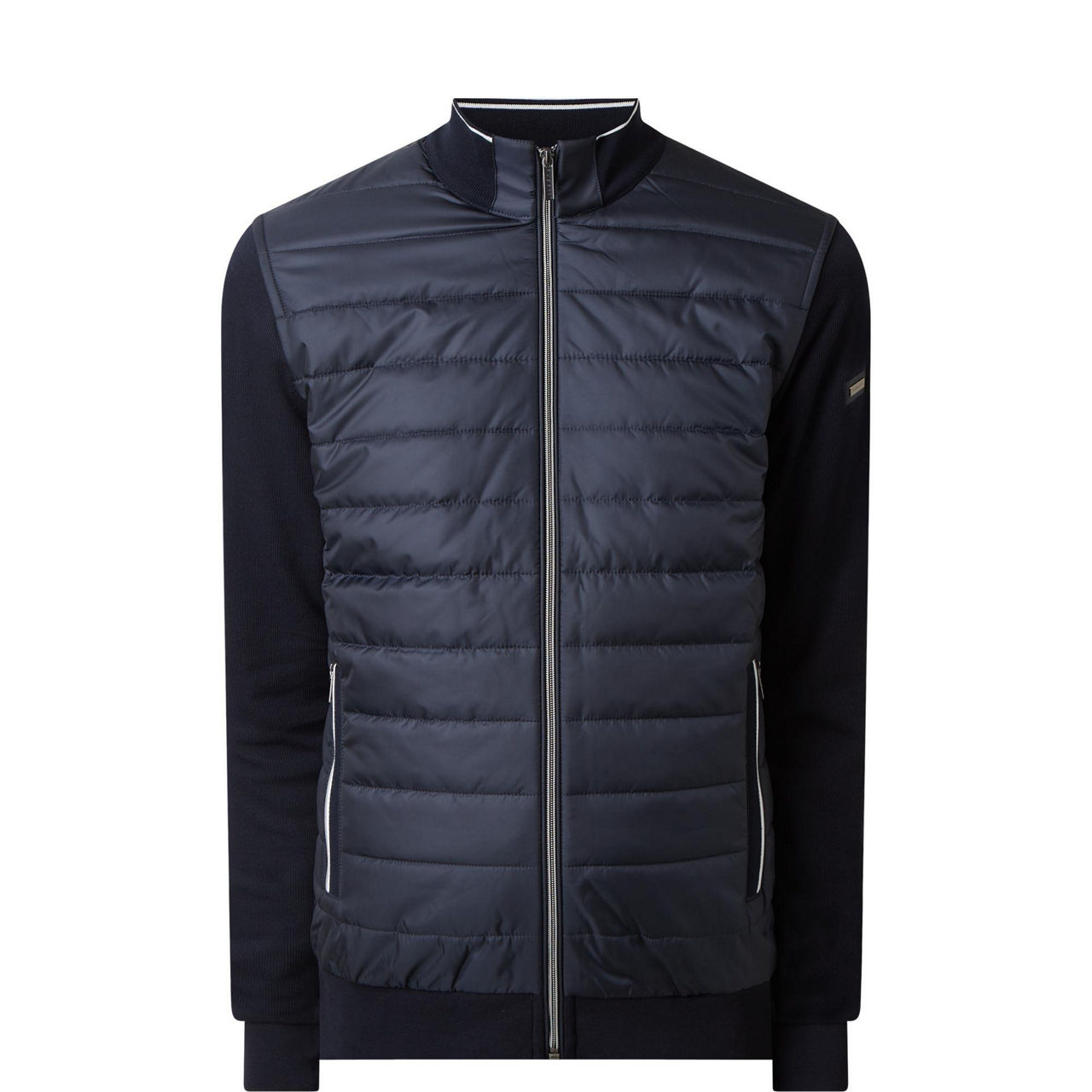 Hybrid Padded Zip-Through Sweatshirt