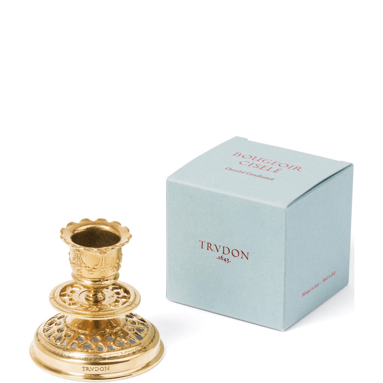 Gold Plated Dutch Candlestick Holder