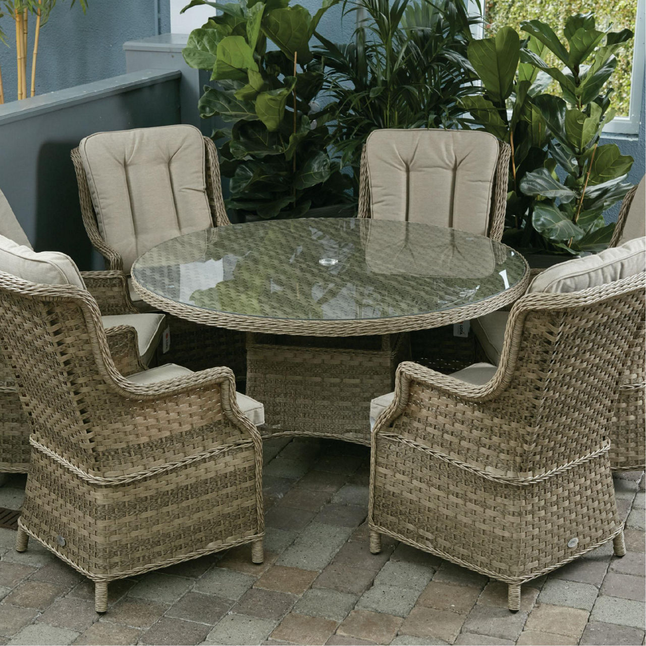 Outdoor Dining Set Hampton Seater Garden Furniture RATHWOOD