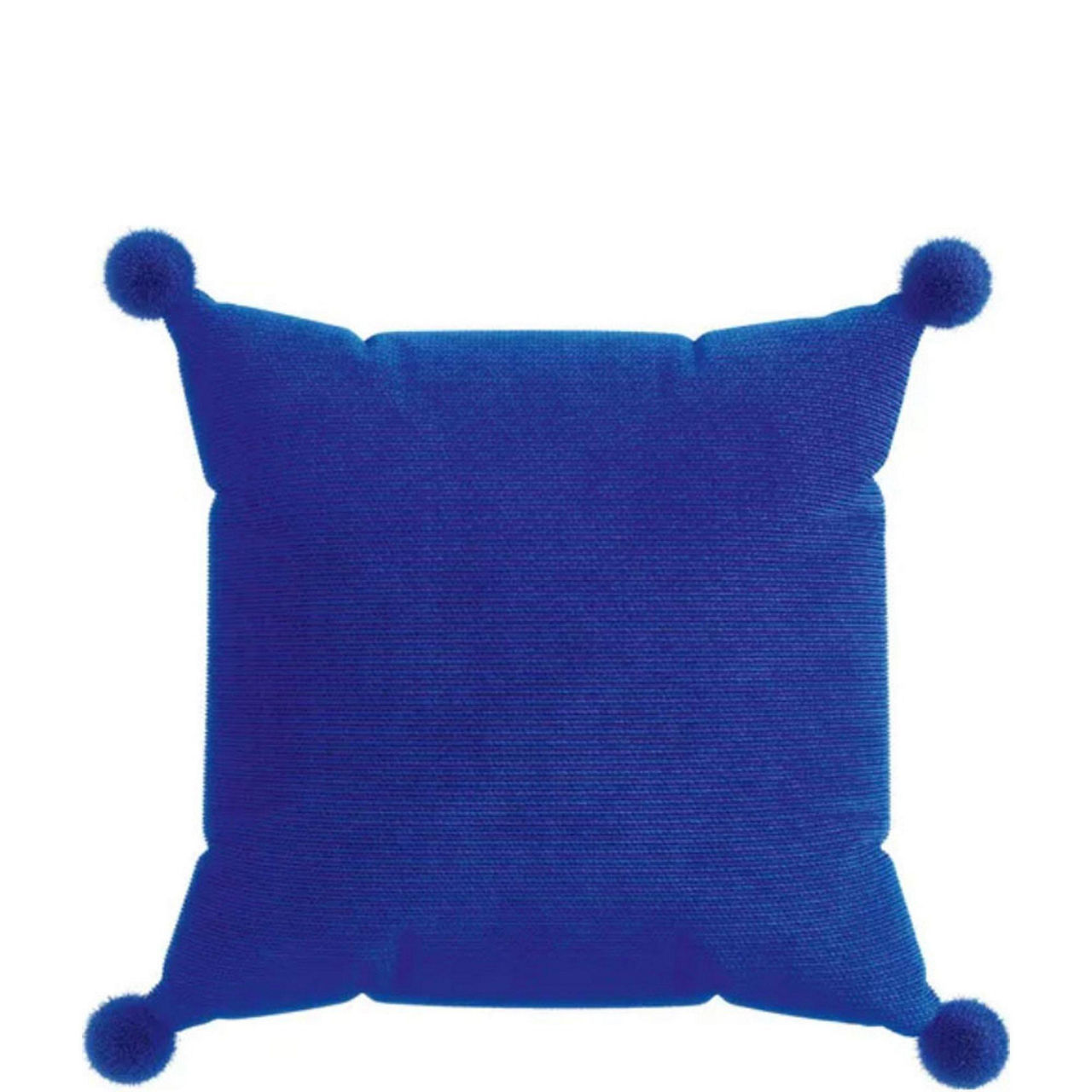 Pom Pom Cushion Navy
