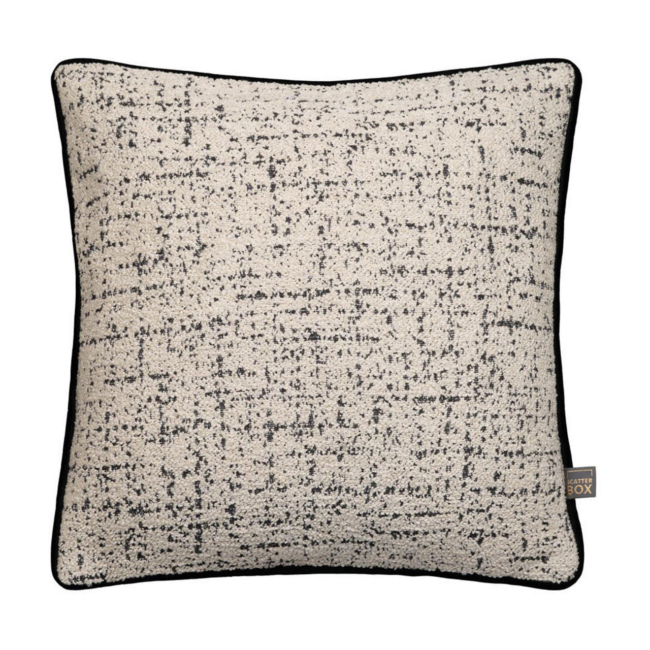 Coco Cushion Cream-Black 58cm x 58cm Coco Cushion Cream-Black 58cm x 58cm