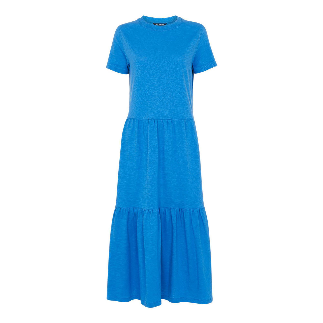 WHISTLES Tiered Jersey Midi Dress