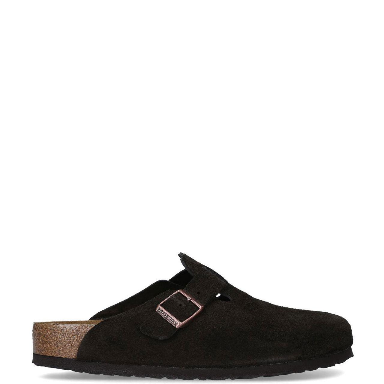 Boston Buckle Suede Sandals
