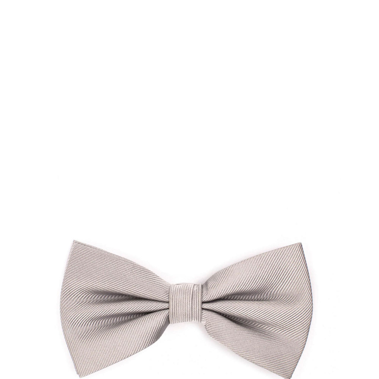 Ribbed Woven Bow Tie