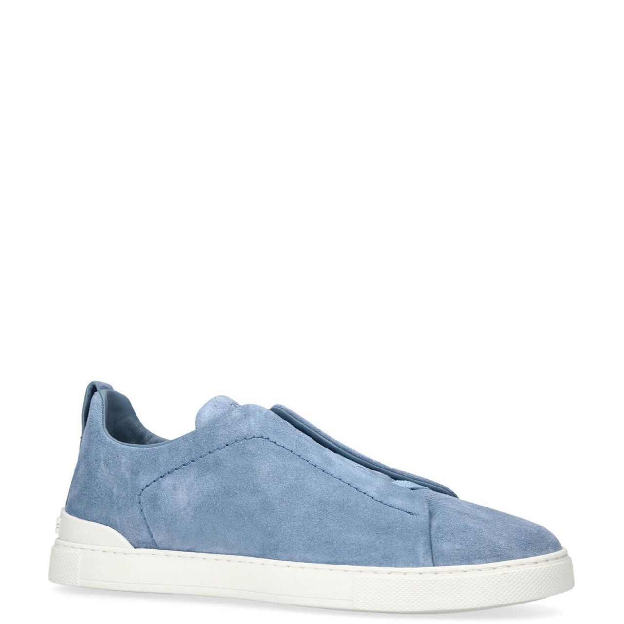 Triple Stitch Suede Low Top Trainers