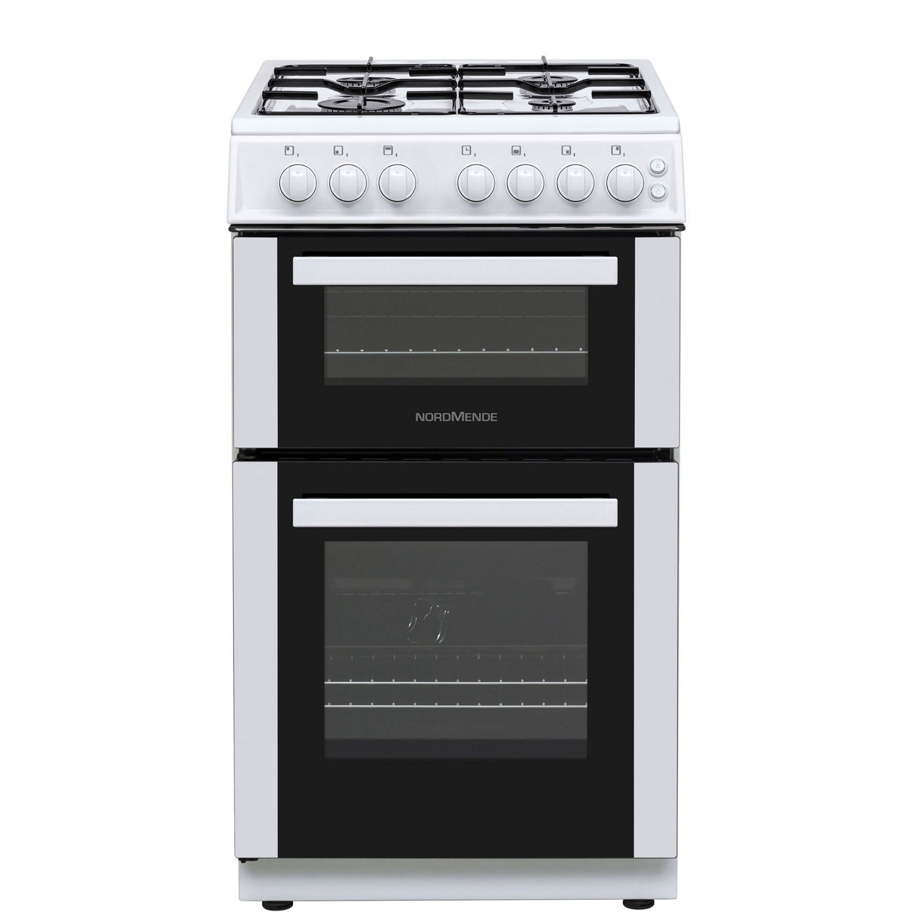 FS 50cm Twin Cavity Natural Gas Cooker White