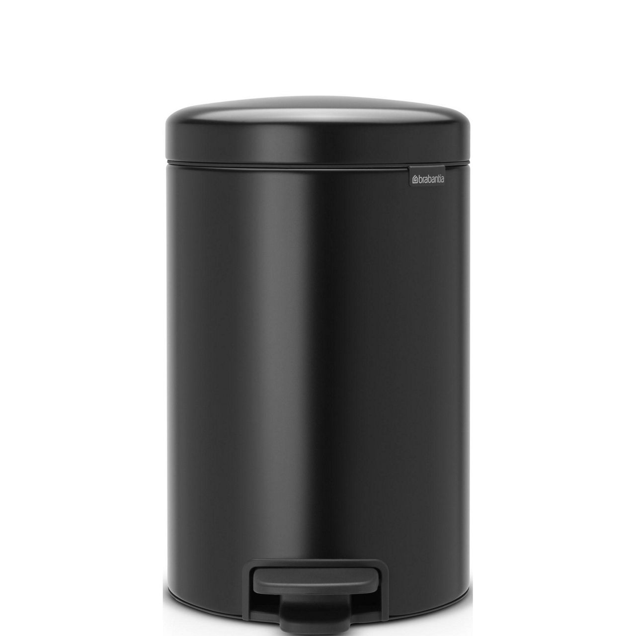 NewIcon Pedal Bin, 12L - Matt Black
