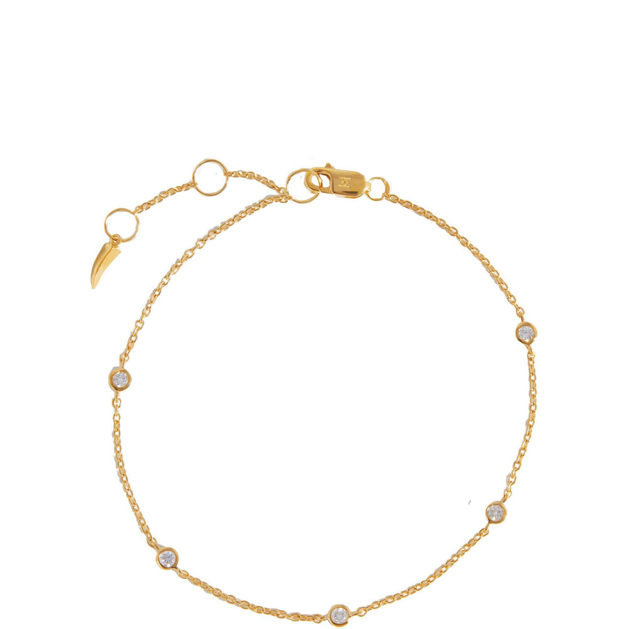 Fine 14kt Gold Floating Diamond Bracelet