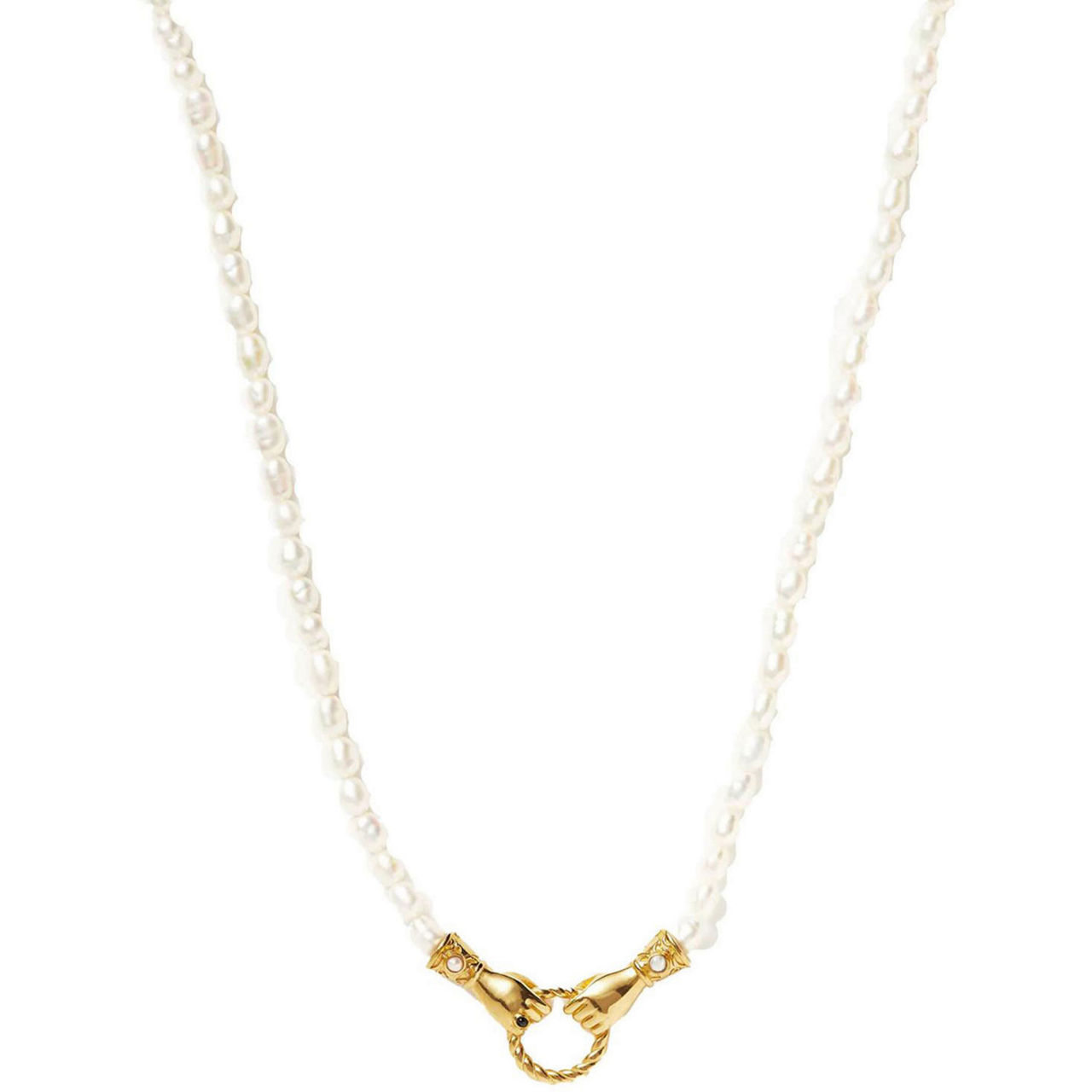 Harris Reed In Good Hands Pearl Necklace