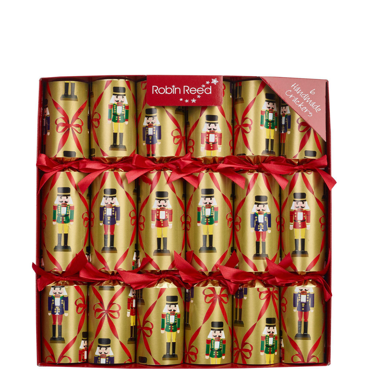 Vintage Nutcracker Set of Six Christmas Crackers