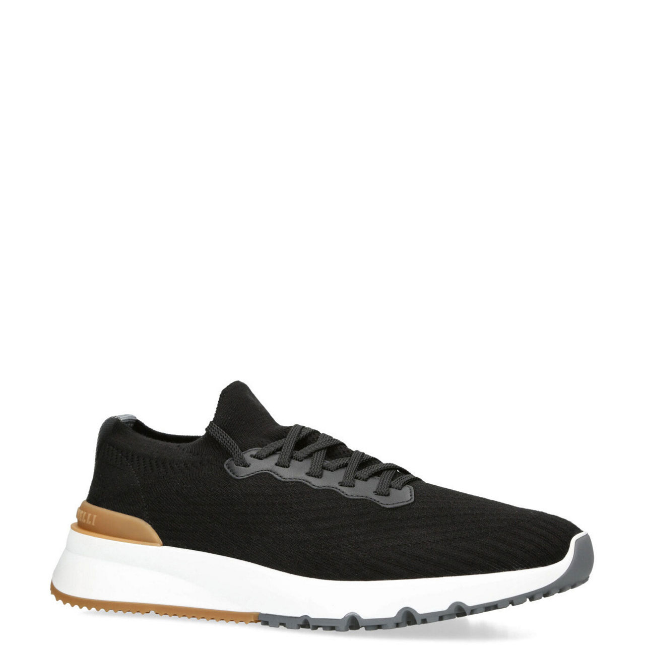 Knit Lace-Up Trainer