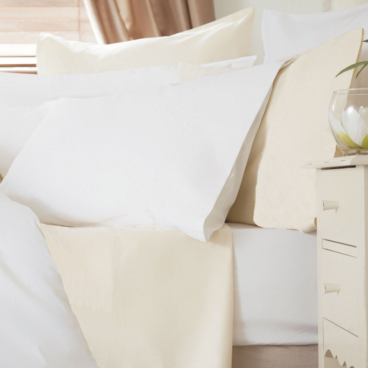 Cotton 4 Pack Pillowcase White