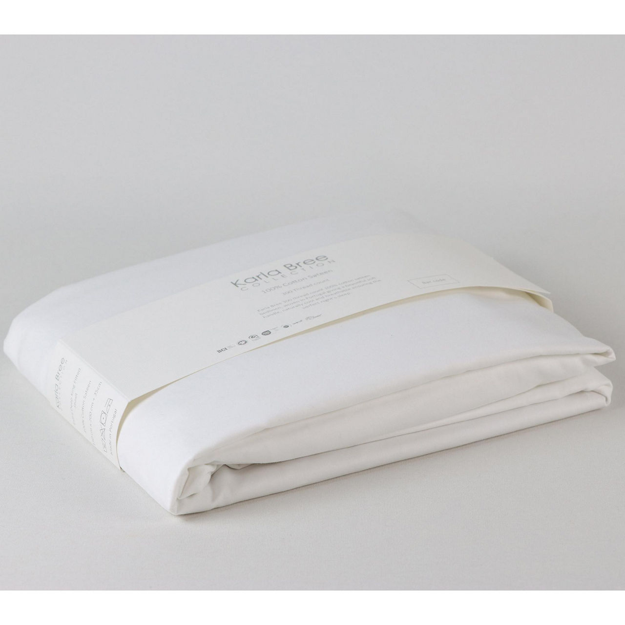 300 Thread Count Cotton Sateen Sheets & Pillowcases White