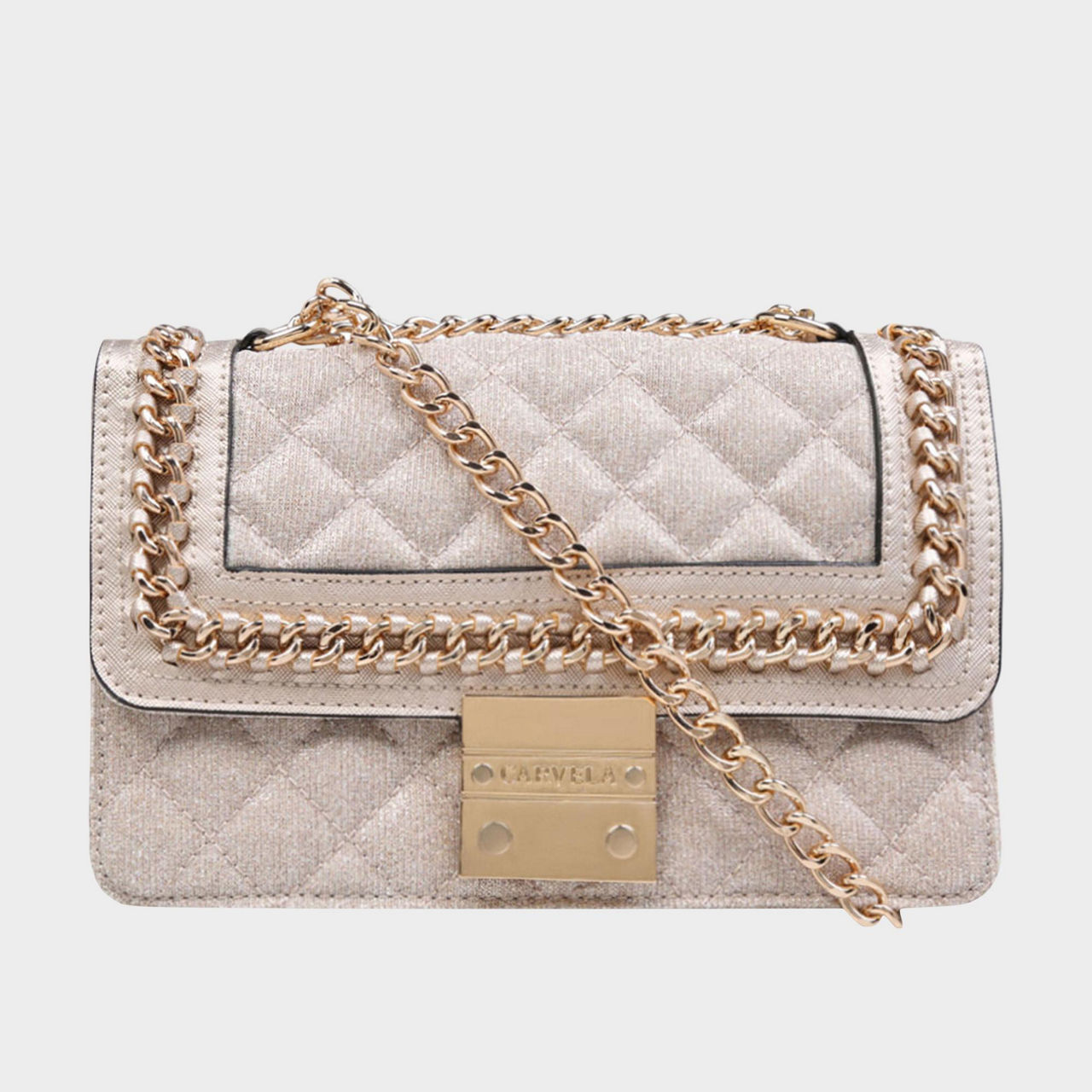 Quilted Bag Carvela Large Bailey Chain Bag CARVELA Bailey Shoulder Bag