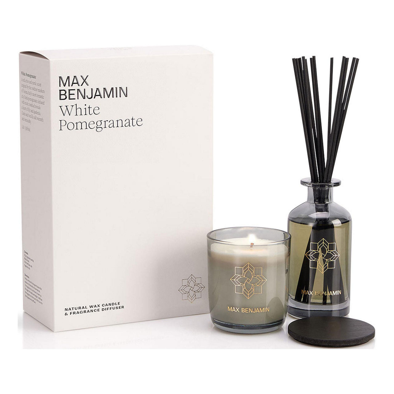 White Pomegranate Candle & Diffuser Gift Set White Pomegranate Candle & Diffuser Gift Set