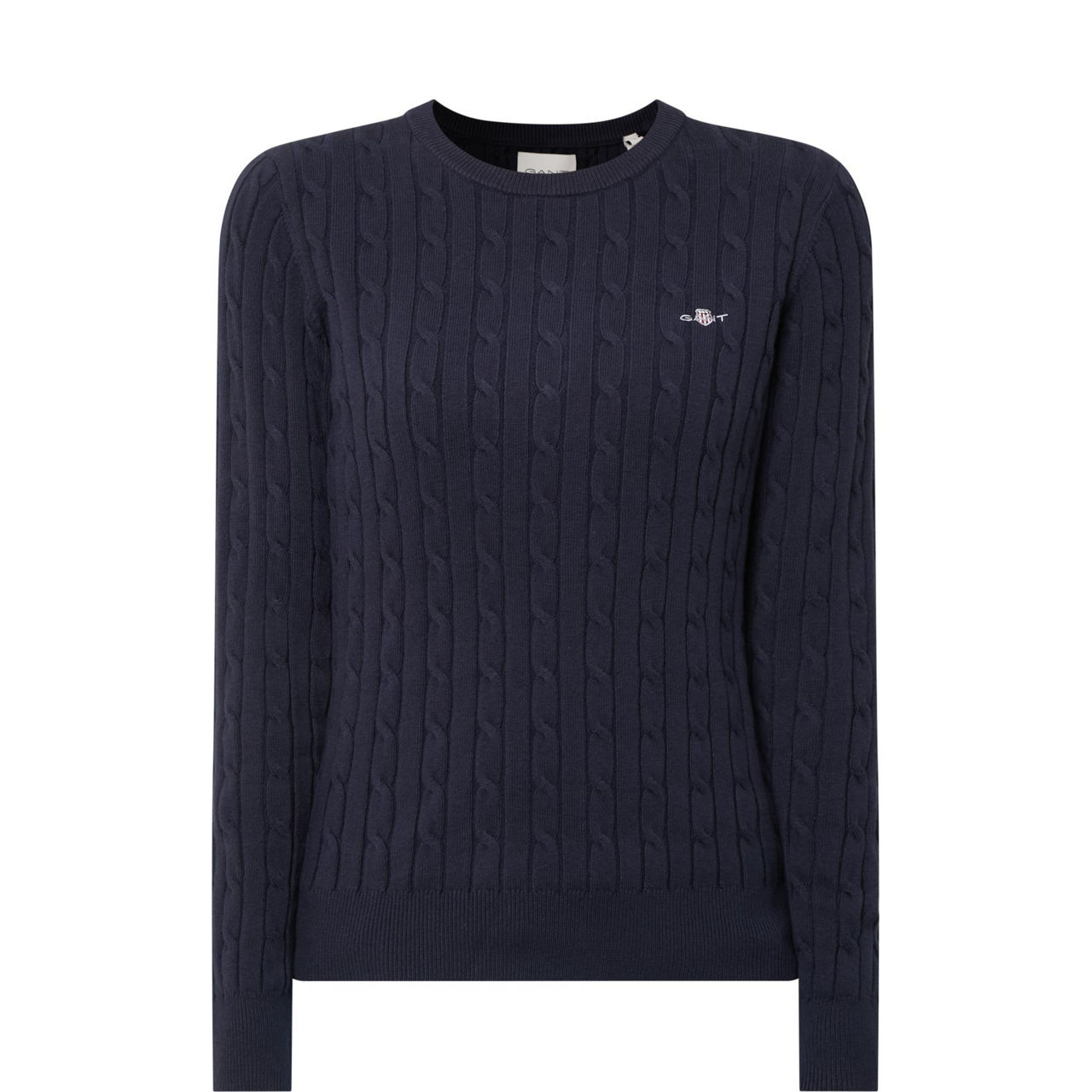 Cable Knit Logo Sweater