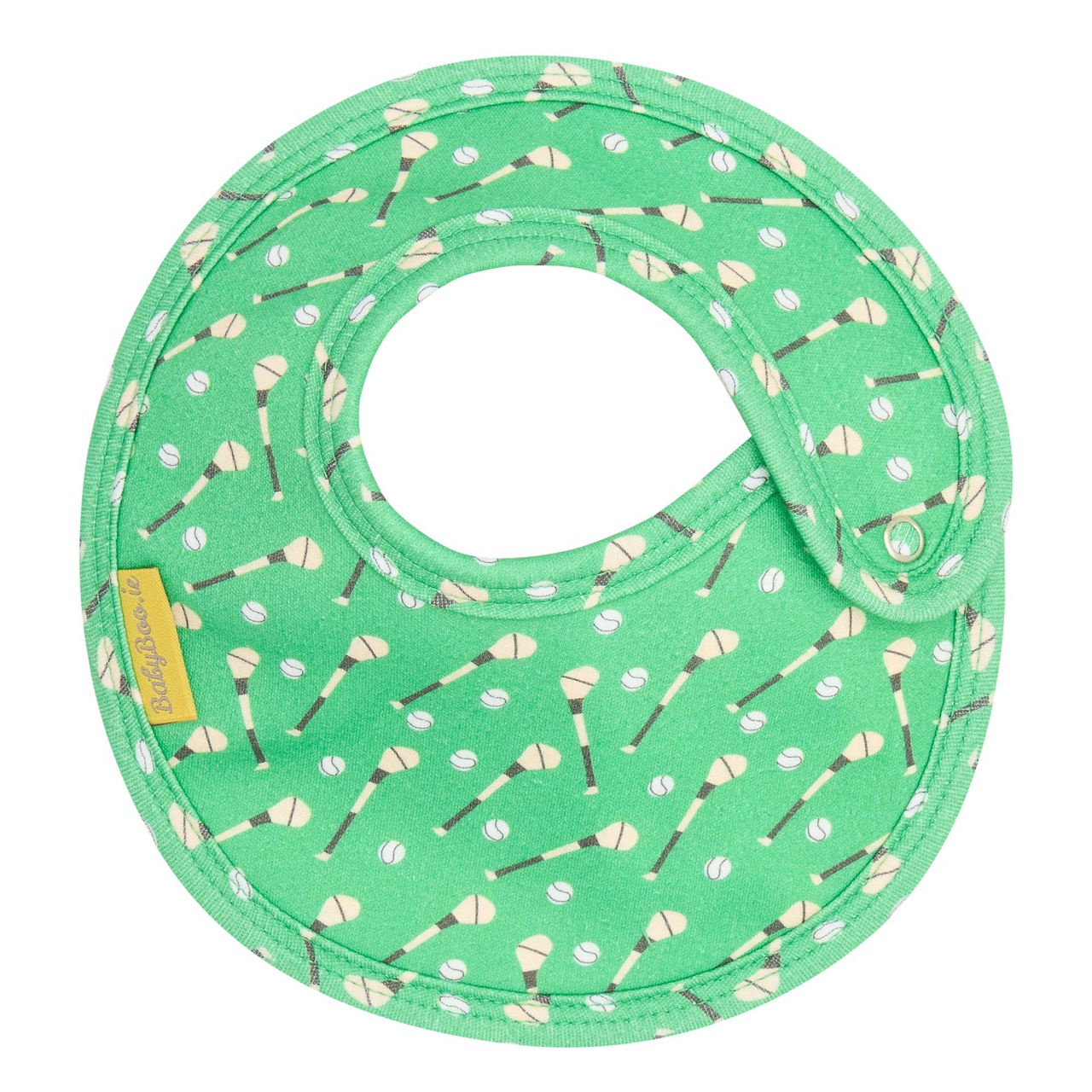 BABYBOO Green GAA Organic Cotton LittleBoo Baby Bib Green