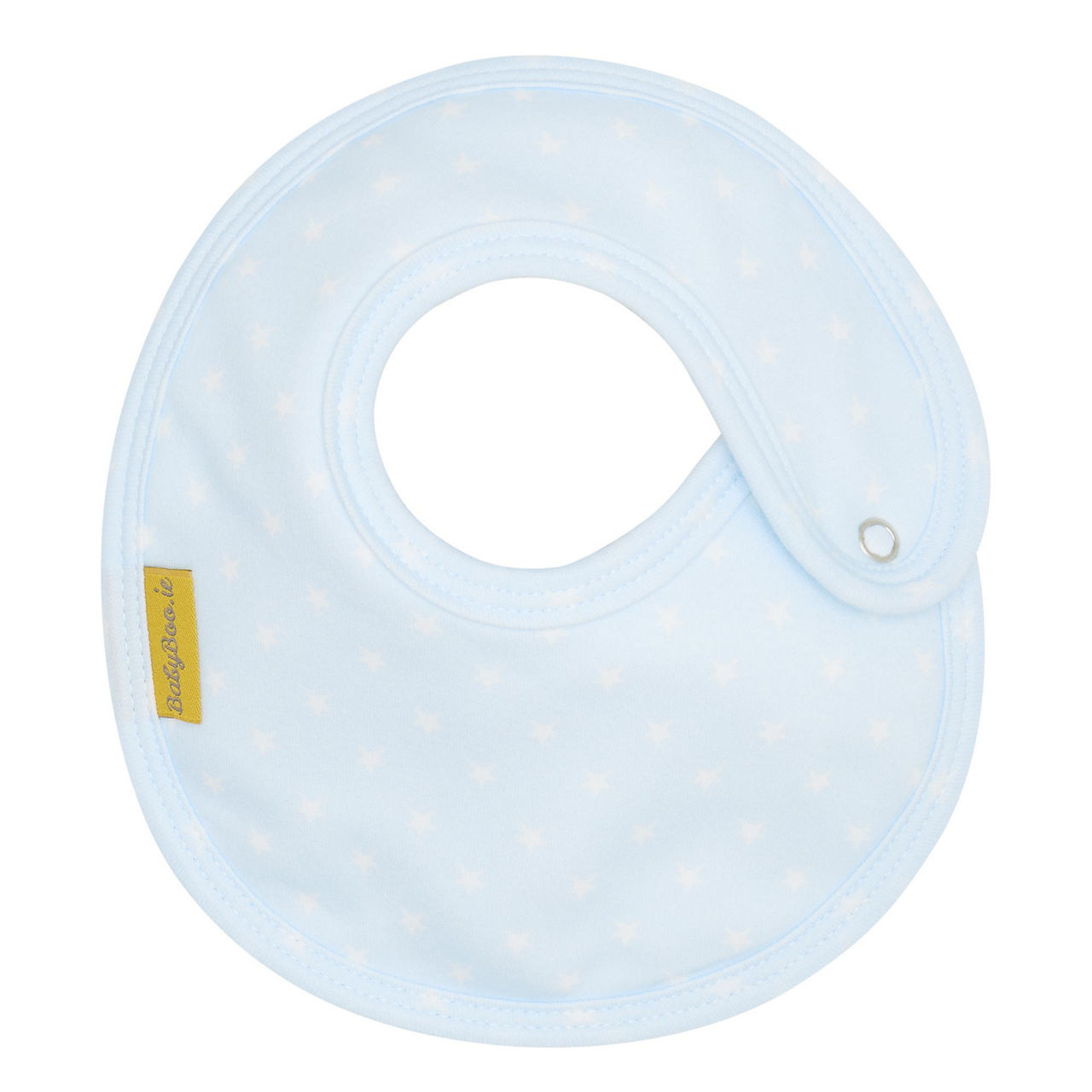BABYBOO Blue Stars Organic Cotton LittleBoo Baby Bib