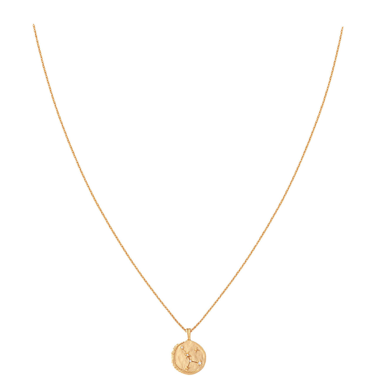 Cancer Zodiac Pendant 18k Gold-Plated Necklace