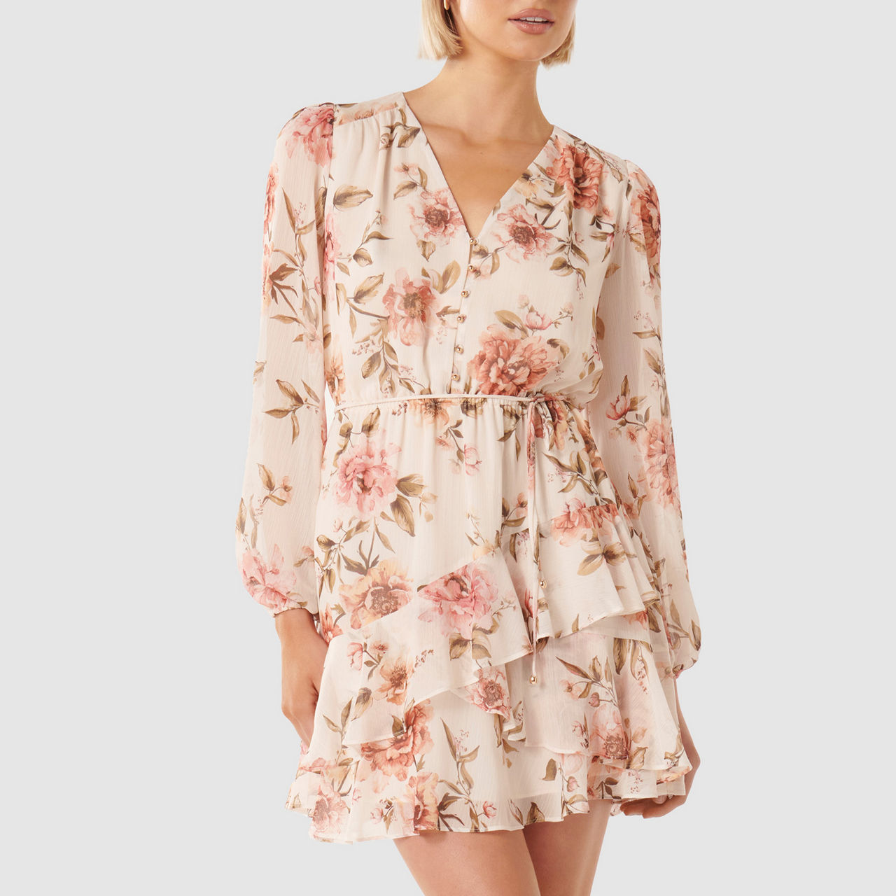 Eliesse Floral Print Mini Dress Eliesse Floral Print Mini Dress