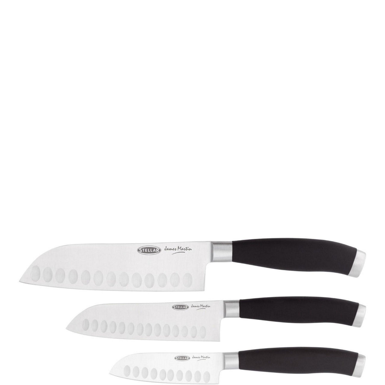 James Martin Three Piece Santoku Knife Set