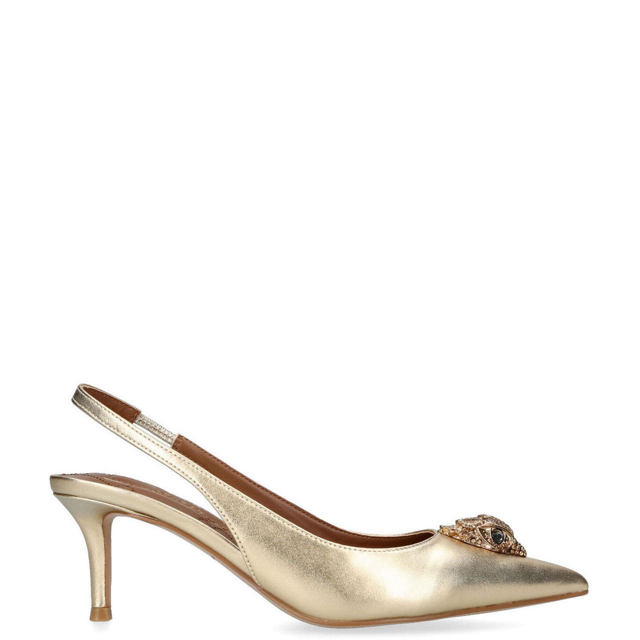 Belgravia Eagle-Embellished Slingback Pumps