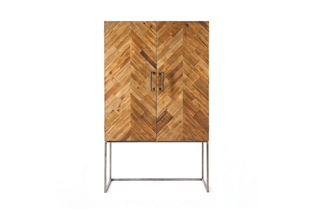 Tribeca Bar Cabinet Old Wood