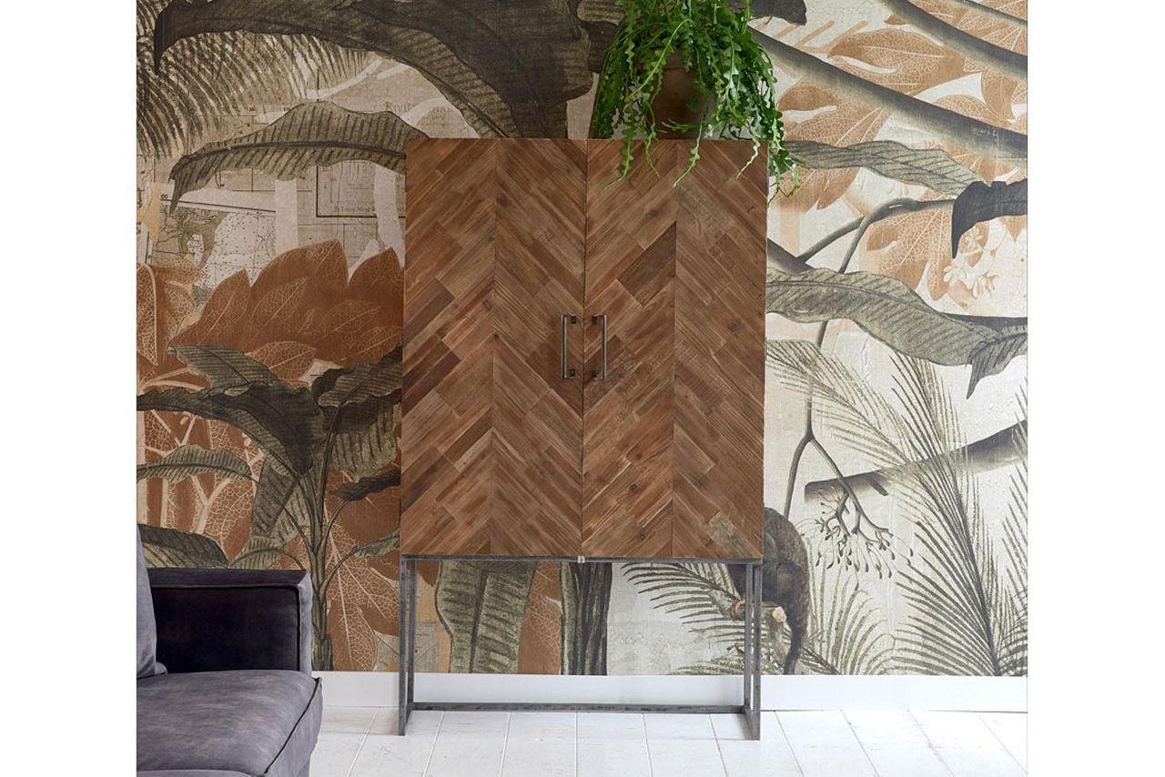 Tribeca Bar Cabinet Old Wood