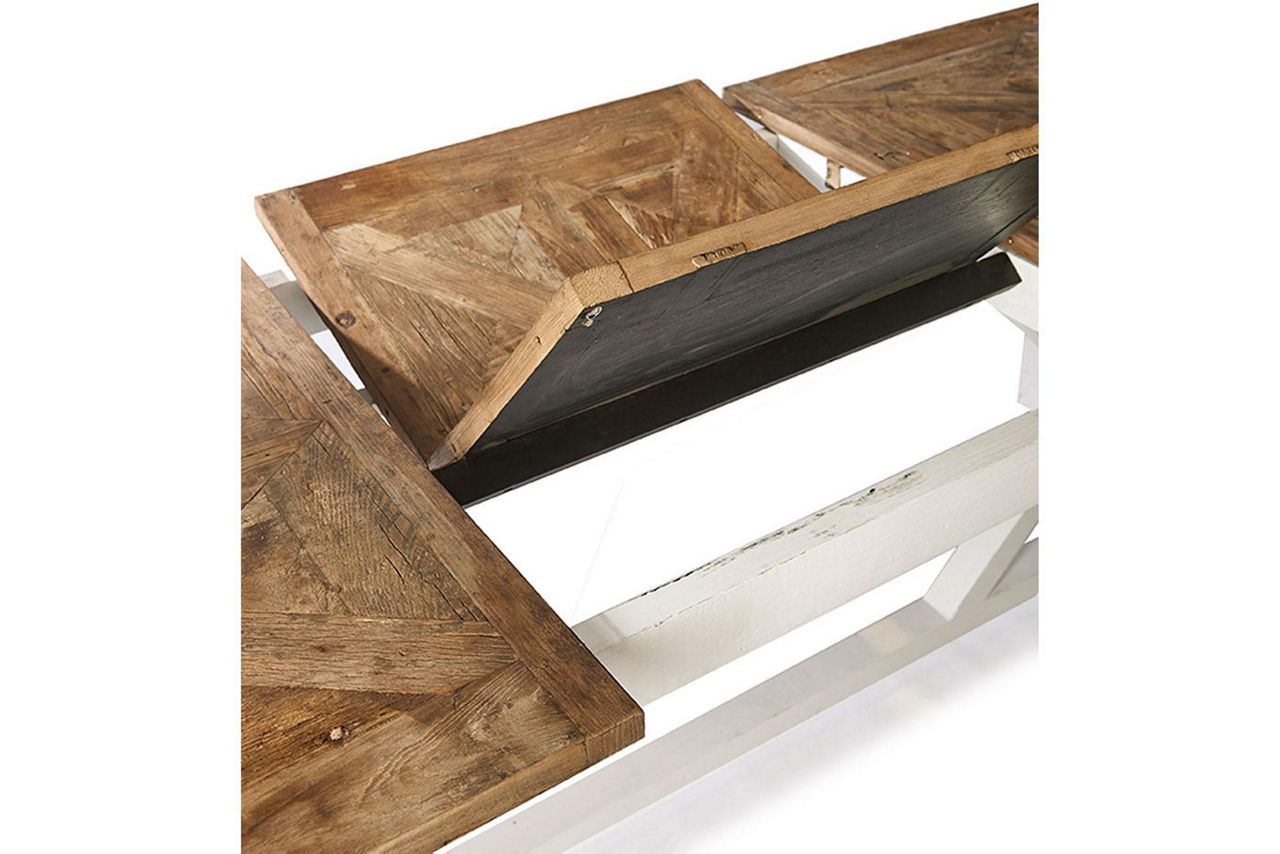 Chateau Chassigny Extendable Dining Table Old Elm Wood