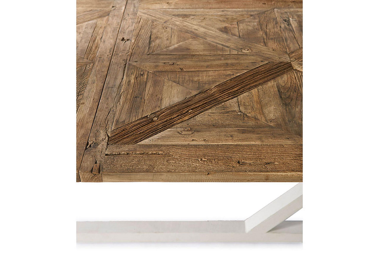 Chateau Chassigny Extendable Dining Table Old Elm Wood