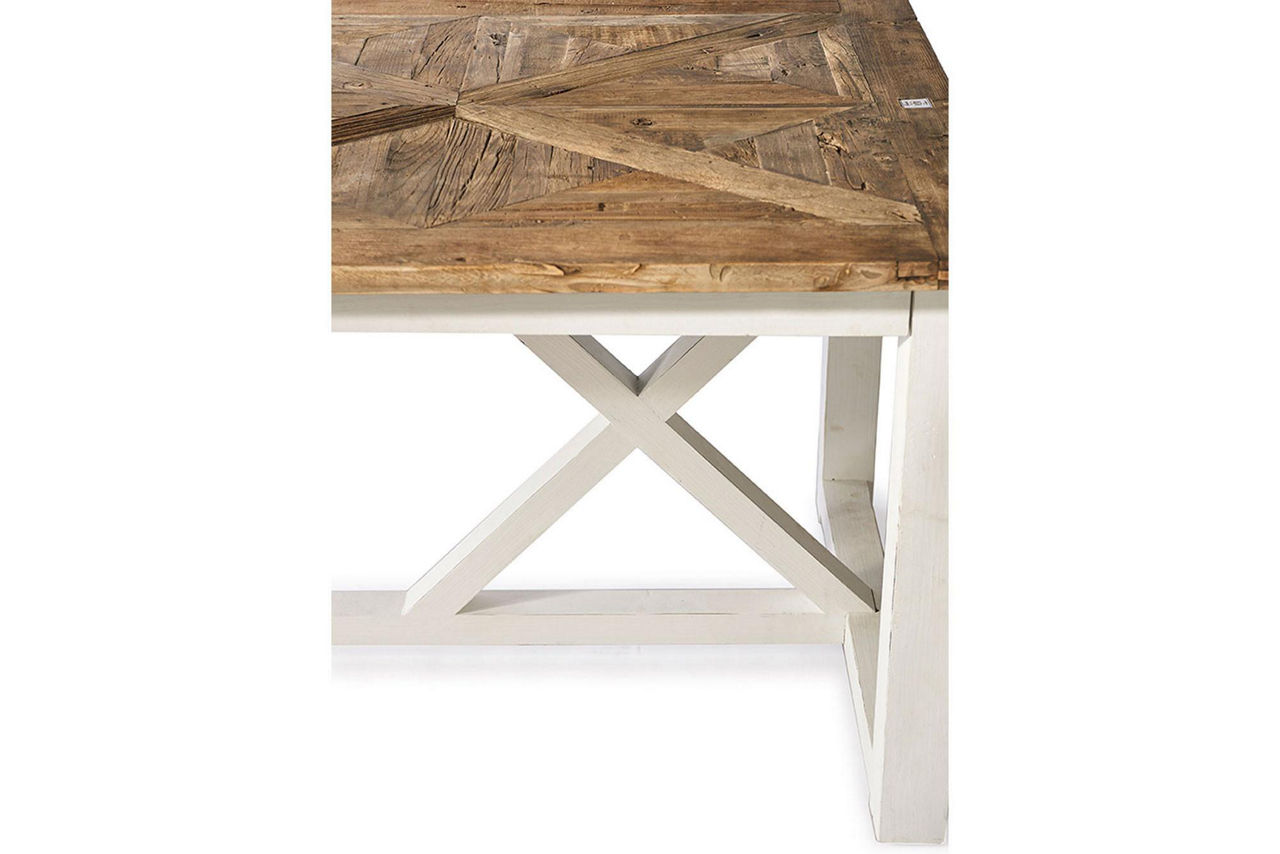 Chateau Chassigny Extendable Dining Table Old Elm Wood