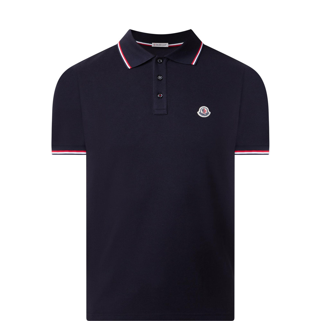 Tipped Logo Badge Polo Shirt