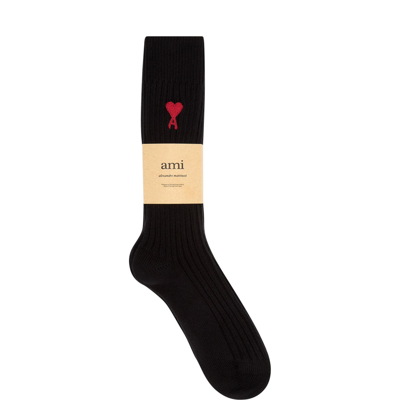 Three-Pack Heart Embroidered Logo Socks