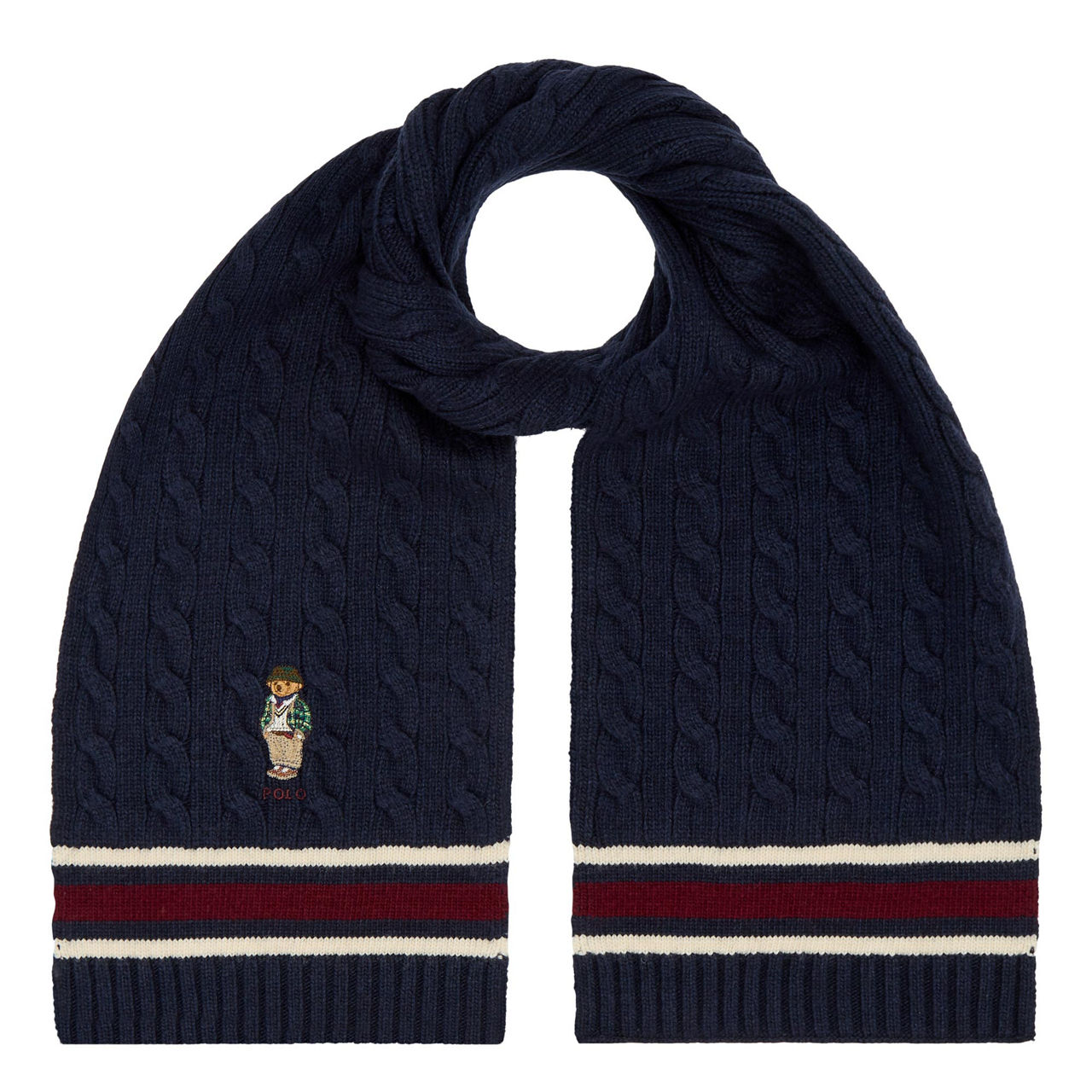 POLO RALPH LAUREN Cable-Knit Bear Scarf