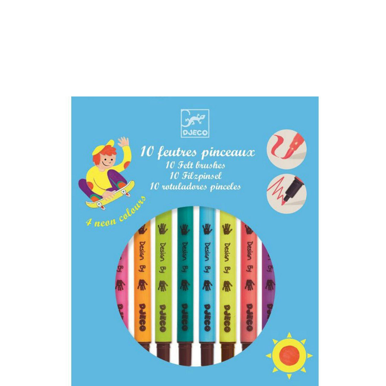 Coloured Felt Brushes