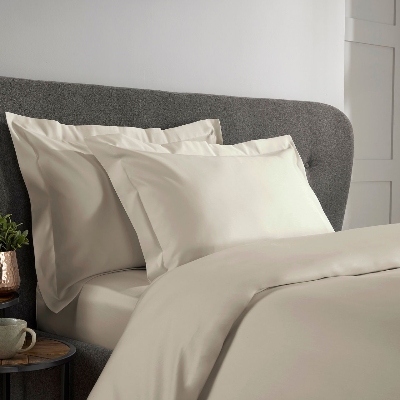 1000 Thread Count Oxford Pillowcase Ivory 1000 Thread Count Oxford Pillowcase Ivory