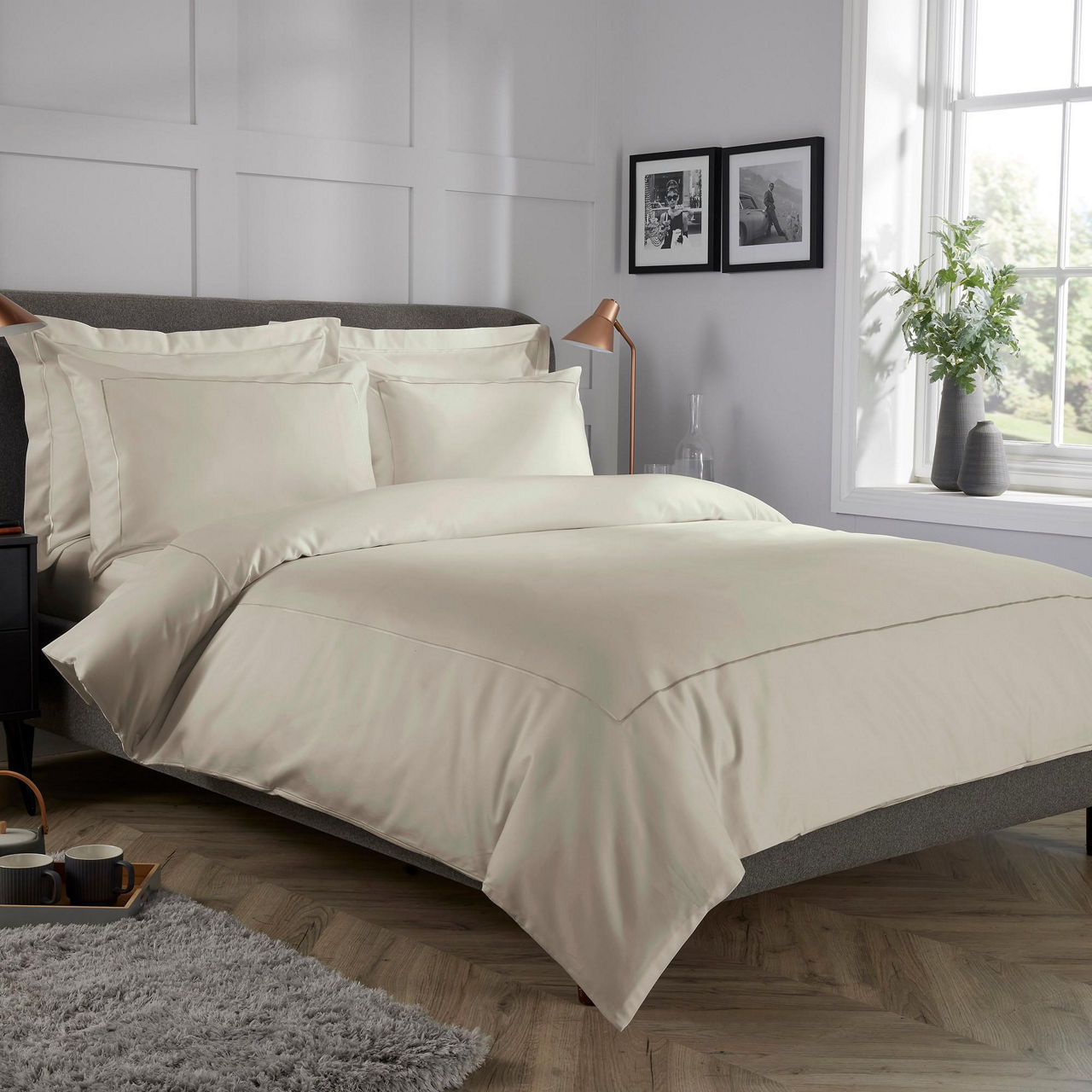 800 Thread Count Coordinated Bedding Ivory