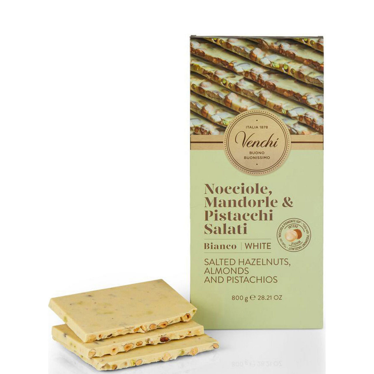 White Chocolate With Salted Nuts Maxi Bar 800g