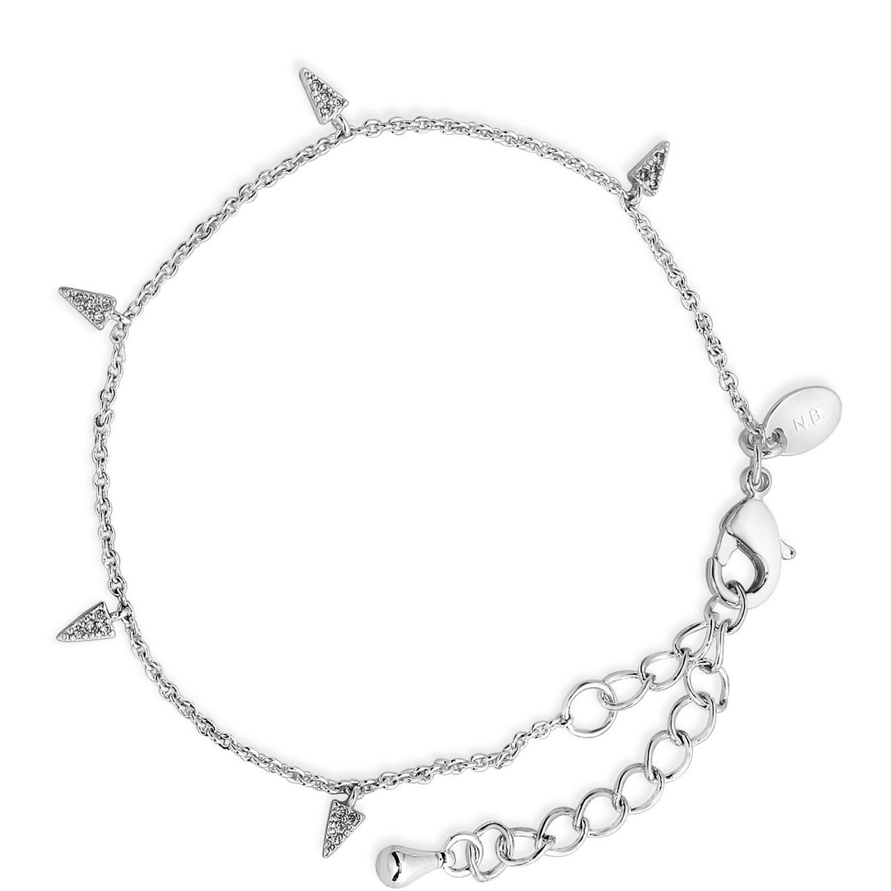 Petite Triangle Charm Bracelet