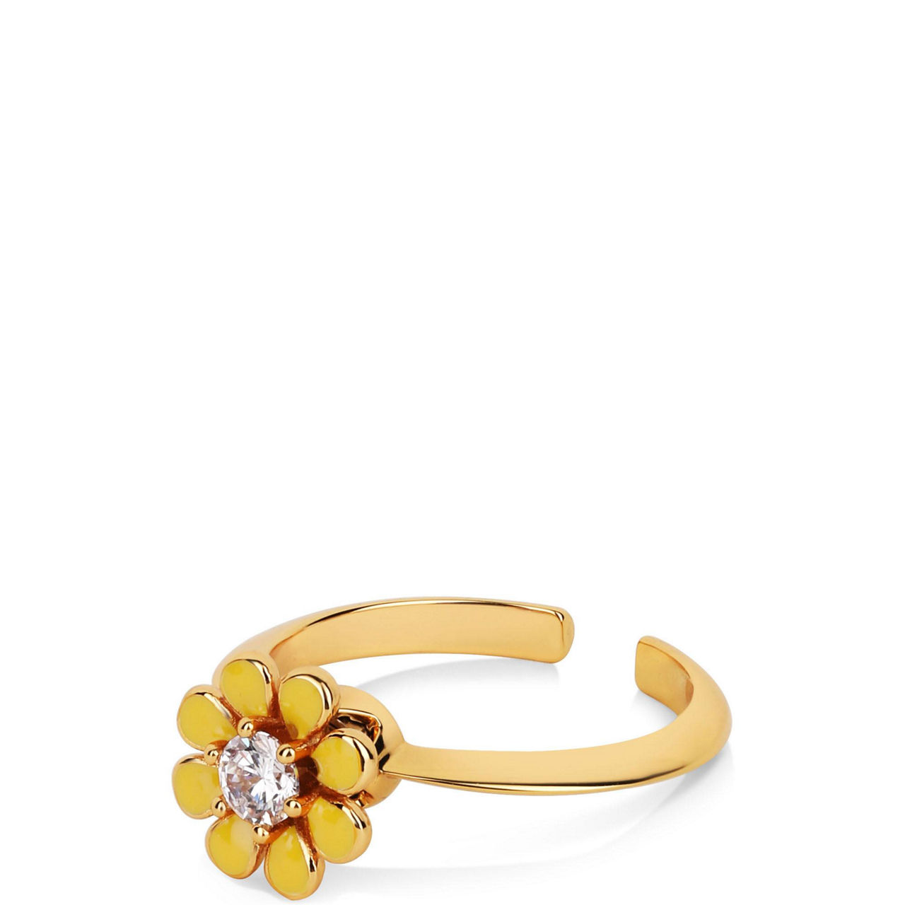 Yellow Flower Revolving Ring