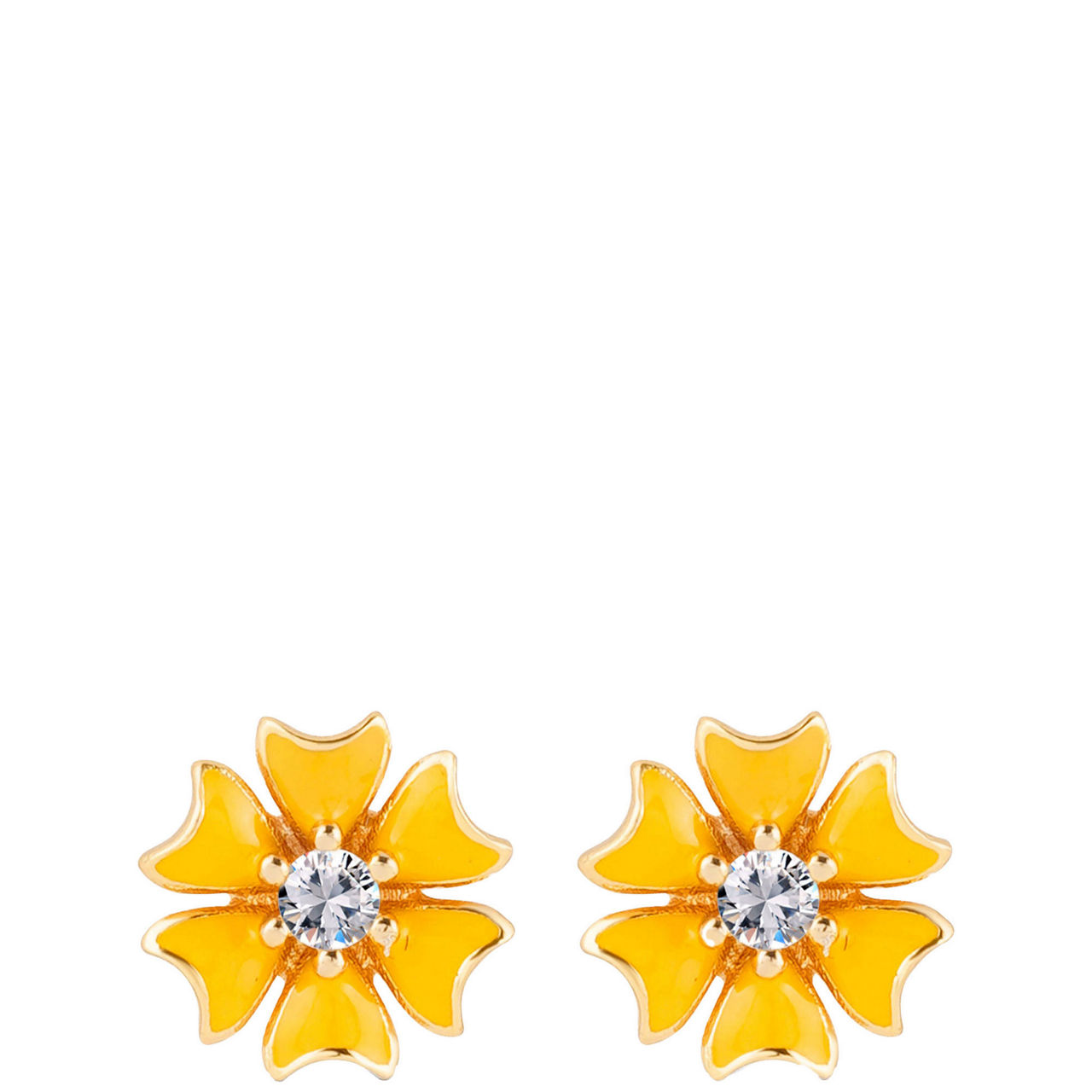 Yellow Flower Earrings