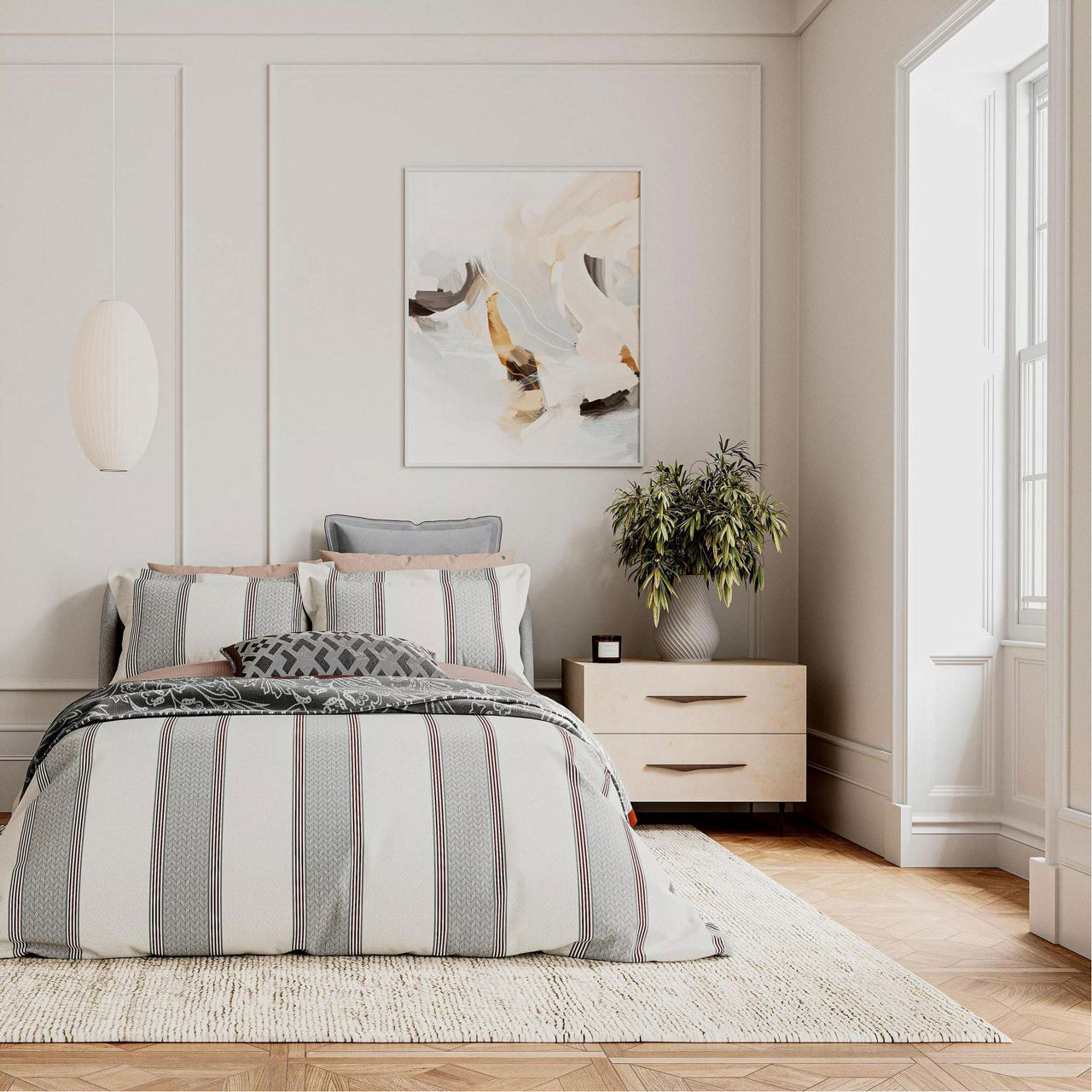 Siya Coordinated Bedding Grey