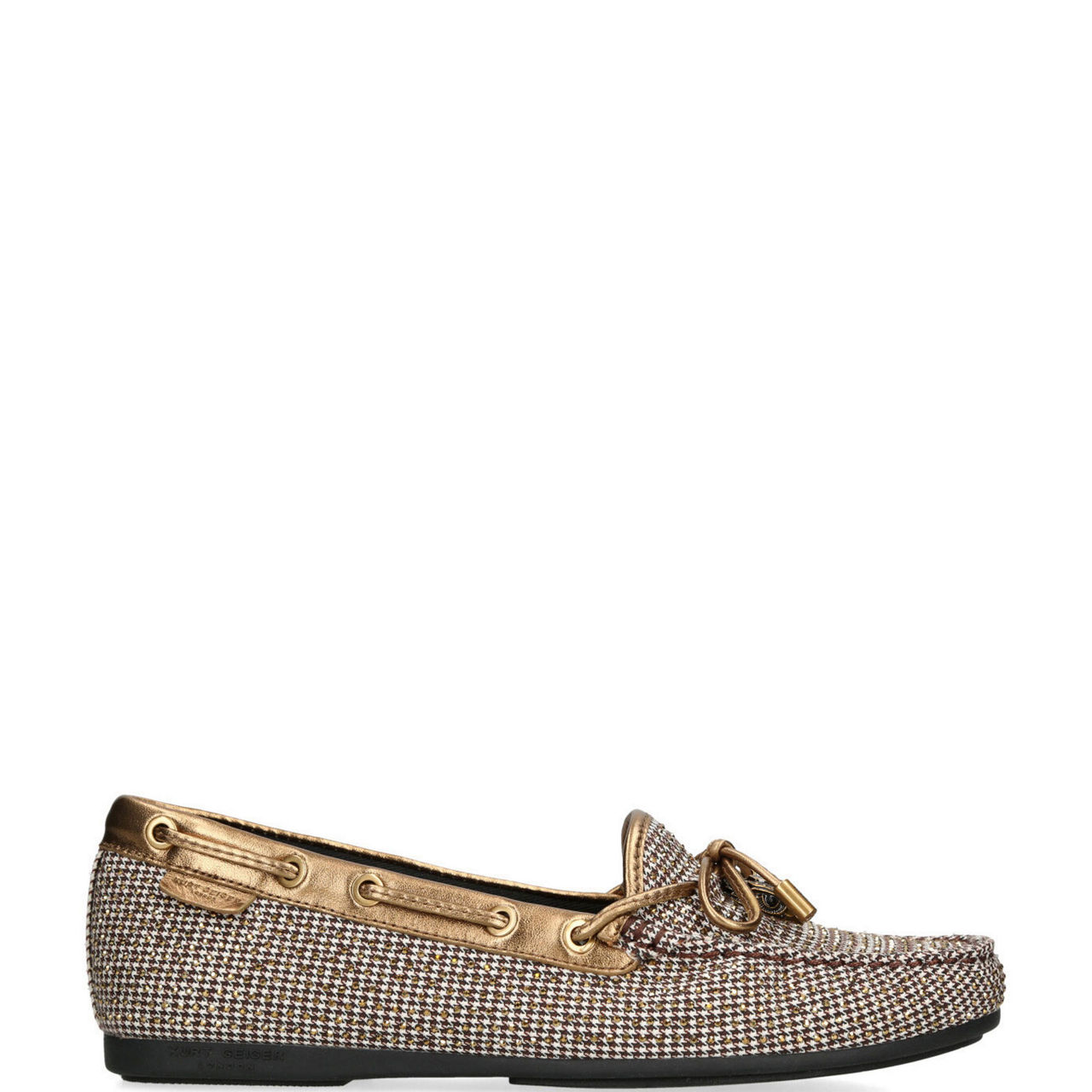 Eagle Houndstooth Moccasins