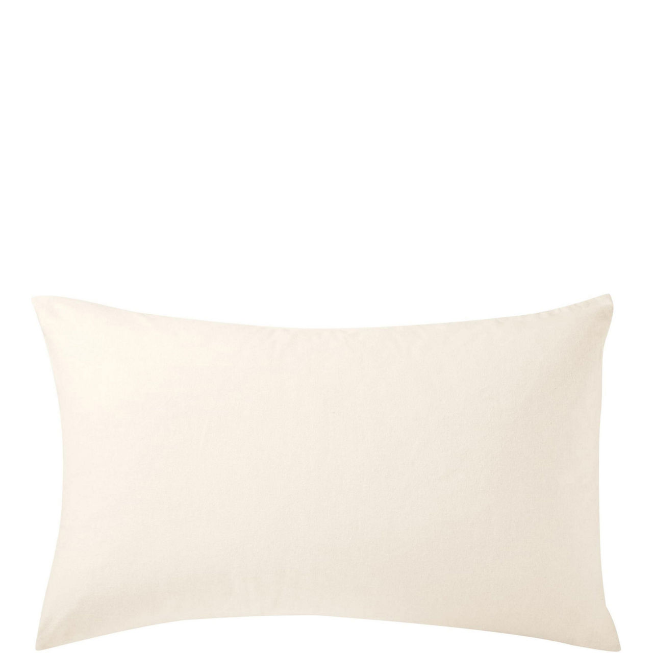 Brushed Cotton Standard Pillowcase Pair Ivory